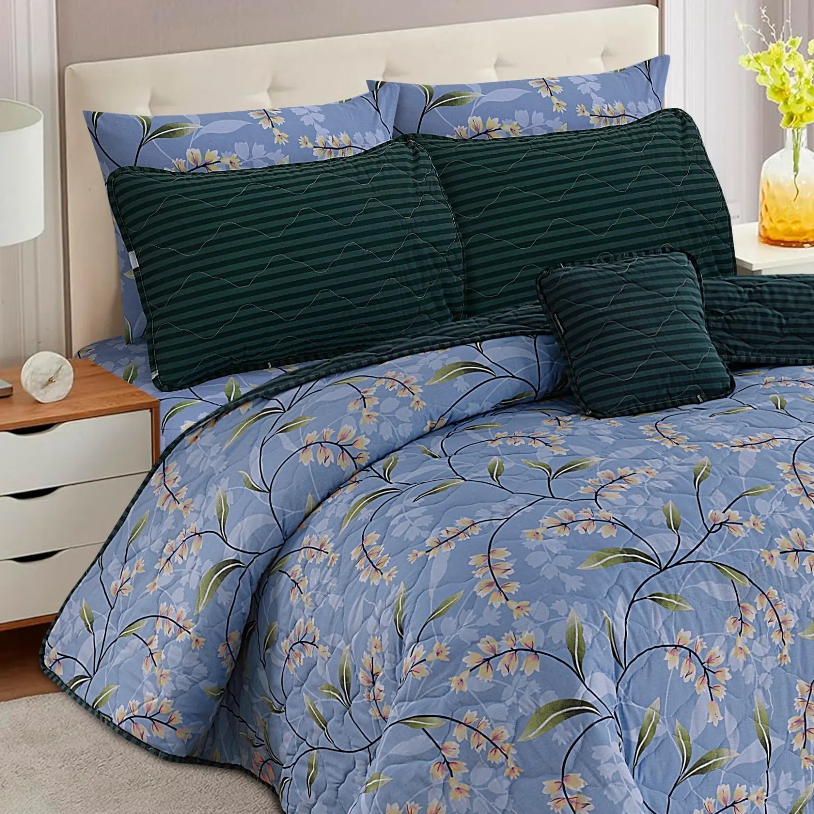 Blue Blossom 7-Pcs Cotton Punch